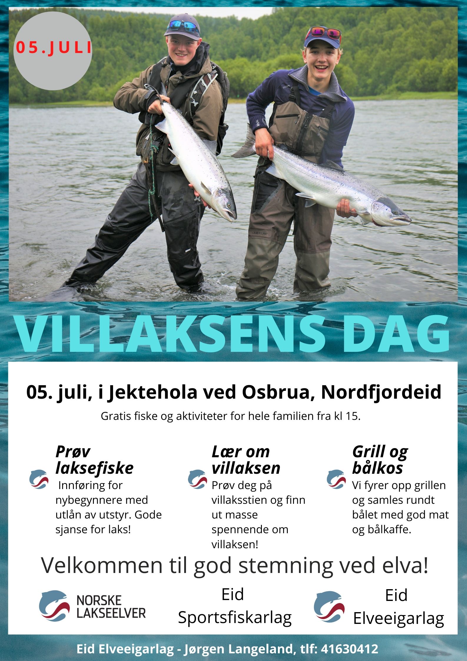 Plakat Villaksens dag Eidselva 2020