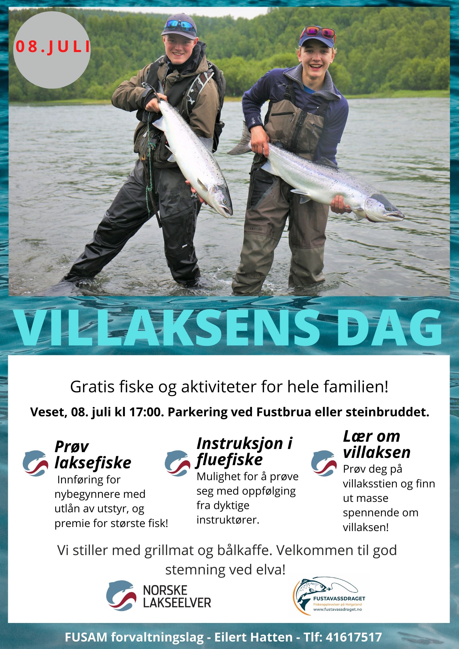 Plakat Villaksens dag Fusta 2020