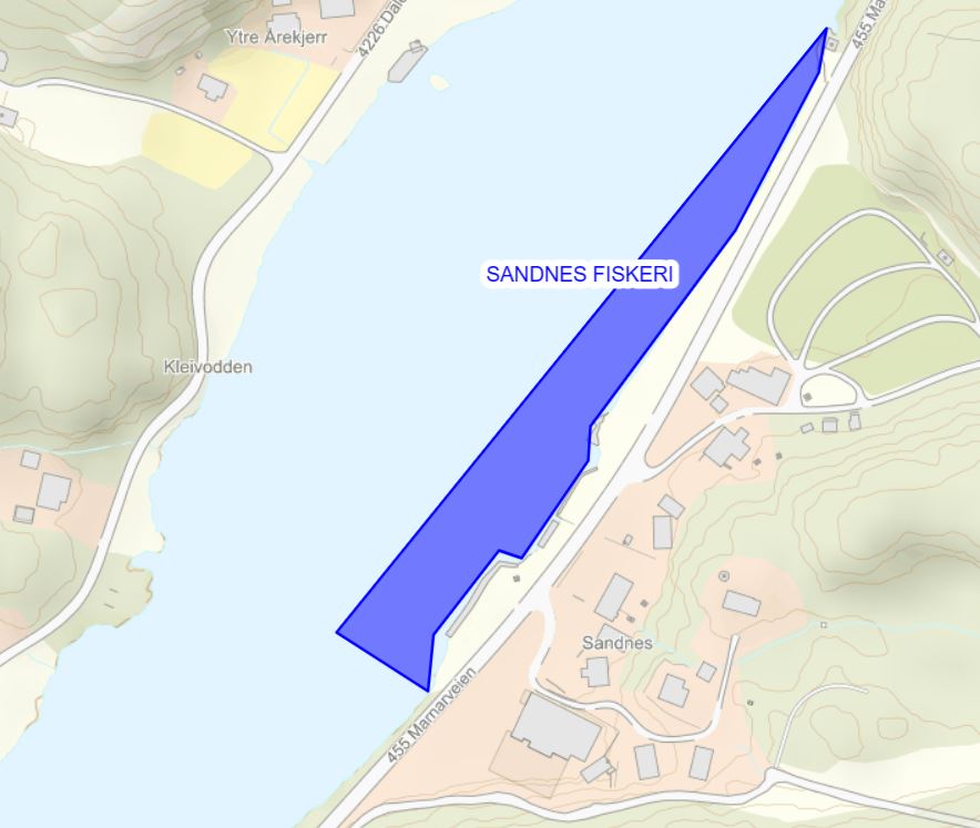 Kart vald Sandnes fiskeri