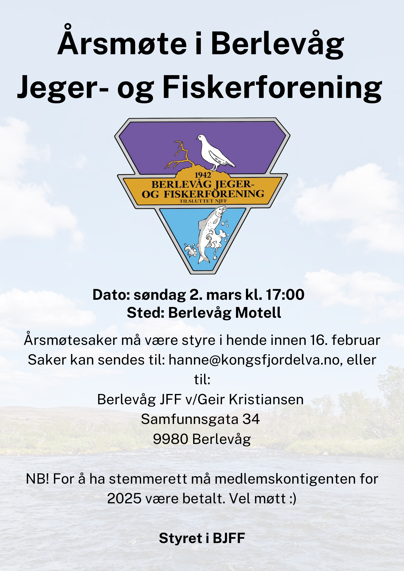 Årsmøte BJFF