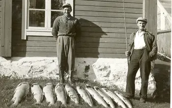 Arne Arntsen og Jørgen Lyngheim med storfangst