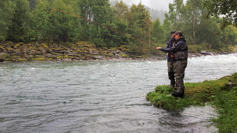 Fluekasteinstruksjon i Valldøla. Foto Karl Hoel