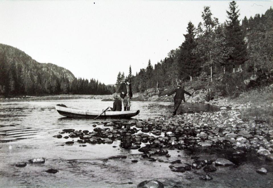 Fiske i Nodehylen på 1930 tallet.