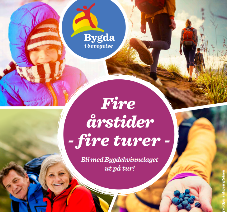 Norges Bygdekvinnelag: Fire årstider - fire turer. 