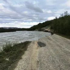 Klemetstadveien ødelagt