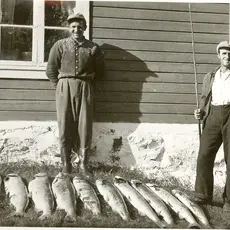 Arne Arntsen og Jørgen Lyngheim med storfangst