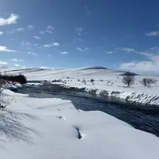 Kongsfjordelva i Vinterdrakt