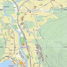 Kart over Storelva