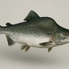 KI generert bilde av en pukkelaks