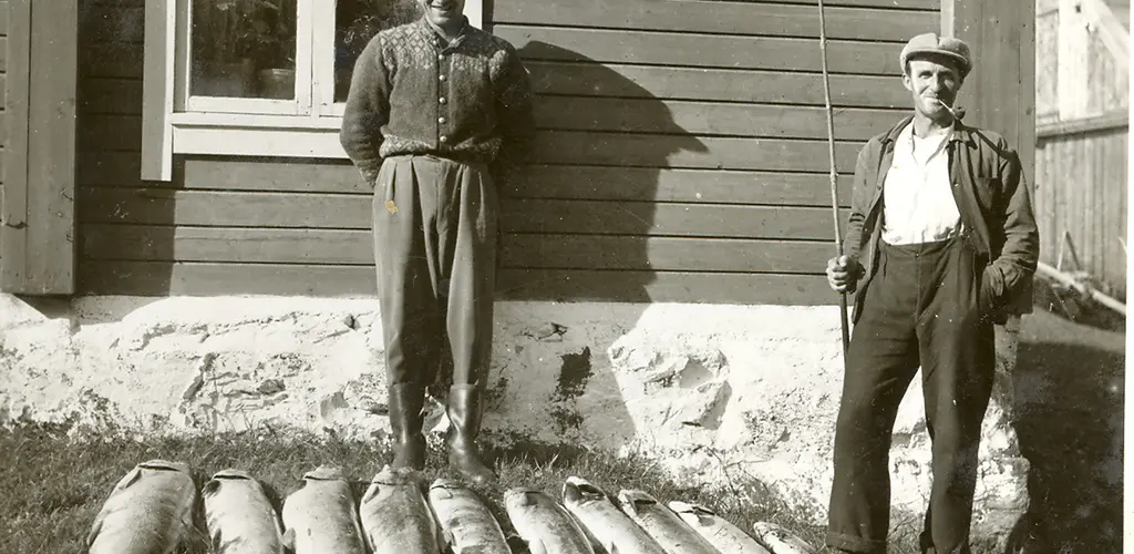 Arne Arntsen og Jørgen Lyngheim med storfangst
