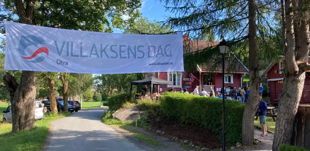 Villaksens dag ved Otra house i Otra.