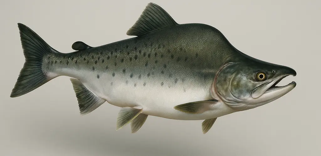 KI generert bilde av en pukkelaks