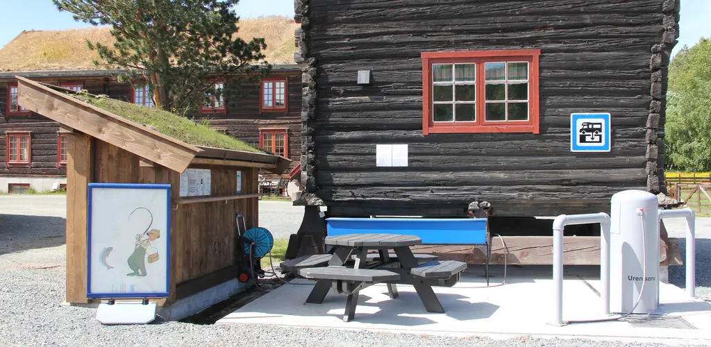 Desinfiseringsstasjon på Berkåk