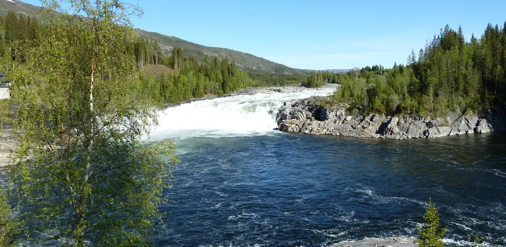 Laksforsen i Vefsna Laksforsen i Vefsna