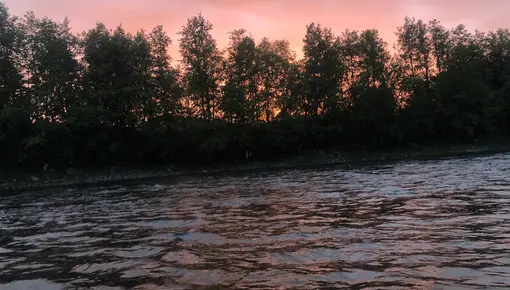 Solnedgang_Verdalselva