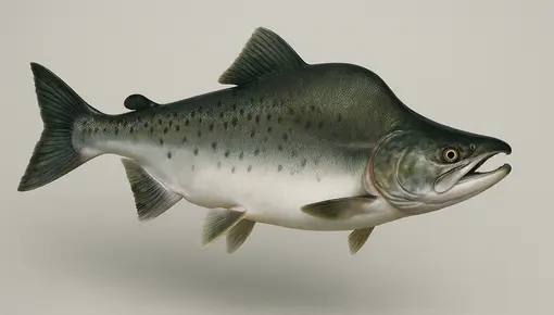KI generert bilde av en pukkelaks